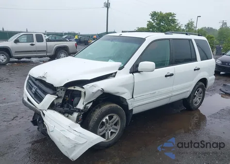 2004 Honda Pilot Ex-L from USA, damaged, VIN 2HKYF18674H621633